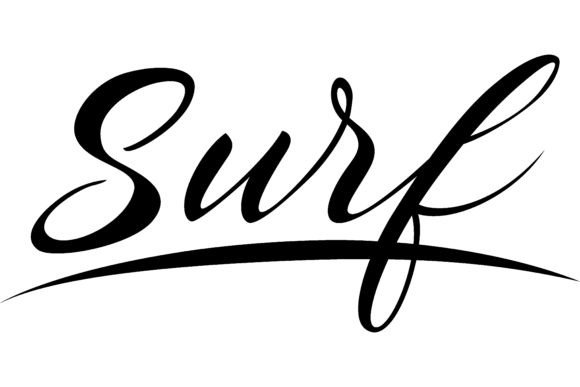 Download Surf Lettering. Calligraphic Inscription - Letter Collection