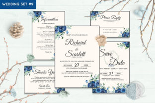 Download Wedding Invitation Set #9 Floral Style - Wedding invitation Collection