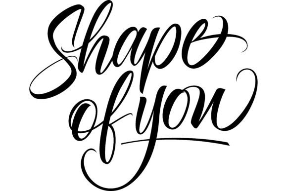 Download Shape of You Lettering. Calligraphic Ins - Letter Collection