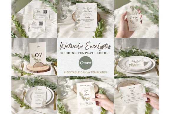 Download Watercolor Eucalyptus Wedding Invitation - Wedding invitation Collection
